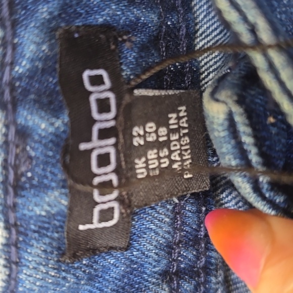 Boohoo midi denim skirt US 18 - Picture 6 of 7